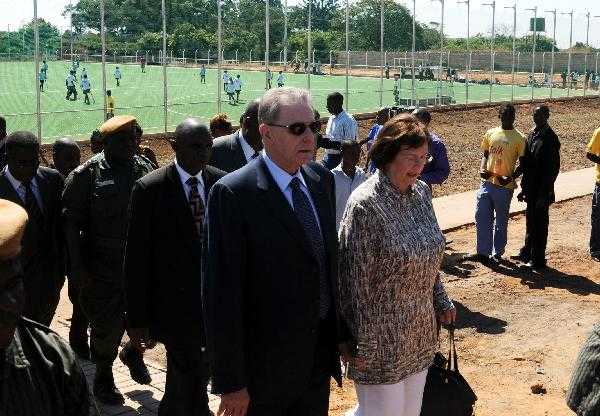 Jacques Rogge in Zambia