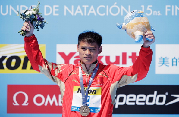 Li Shixin of China defends world title in mens 1-metre springboard