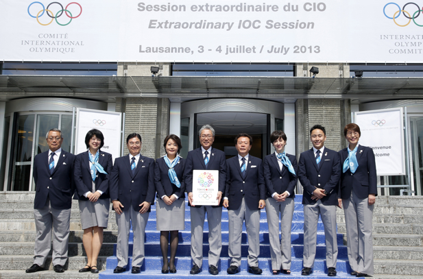 Tokyo 2020 team in Lausanne July 2 2013