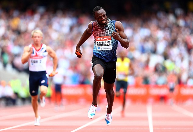 Usain Bolt Sainsburys Anniversary Games July 27 2013
