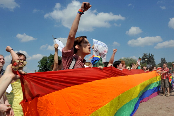 russian rainbow protest