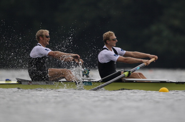 Eric Murray and Hamish Bond of New Zealand will look to remain unbeaten since 2009 in their men's pair final tomorrow