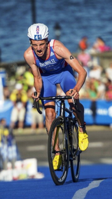 Alistair Brownlee made his decisive break in Stockholm during the bike stage