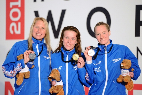 British clean sweep from left to right Stephanie Millward Amy Marren and Claire Cashmore