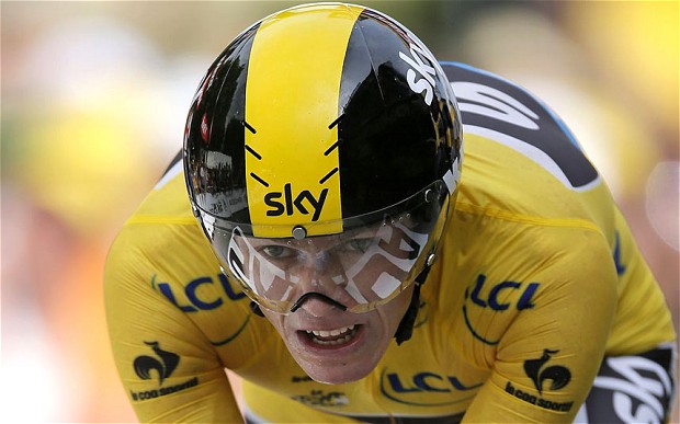 Chris Froome in time trial Tour de France July 2013