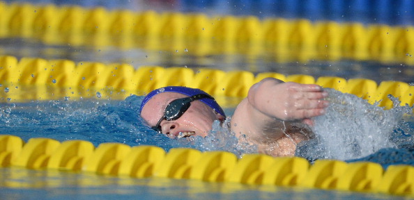 Britain's Ellie Simmonds wins her second gold medal of the IPC Swimming Championships, in the women's 200M individual medley, where she broke her own world record