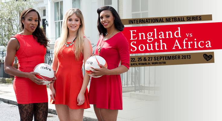 England will take on South Africa in the Fiat International Netball Series next month