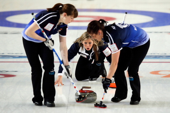 Eve Muirhead skips her Scottish team to the 2013 world title