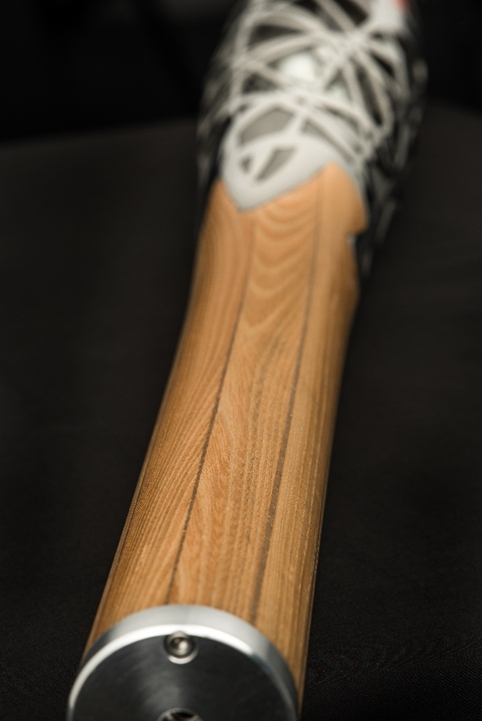 Elm, titanium and the granite used for curling stones have all be used in the Glasgow 2014 Queen's Baton Relay, which was officially unveiled at Glasgow Science Centre