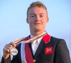 Great Britain's Ricky Balshaw with his European Championship silver medal