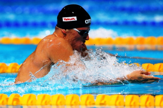 Hungarian Daniel Gyurta won his third consecutive 200m breaststroke world title in Barcelona