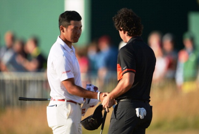 Japan's Hideki Matsuyama (left) and Northern Ireland's Rory McIlroy could be set to lock horns in the first ever EurAsia Cup in March next year