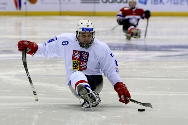 Jiří Berger secured the win for the Czech Republic at the Ice Sledge Hockey Tournament Four Nations