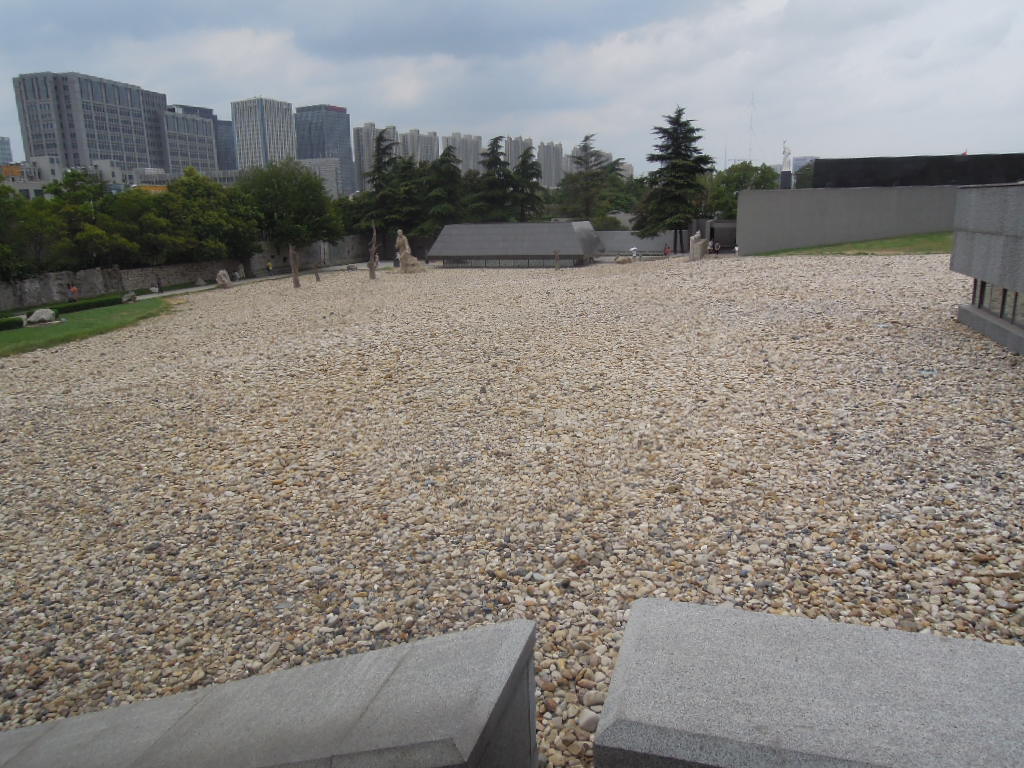 Pebbles in Nanjing to mark the burial ground for 300000 Japanese civillians