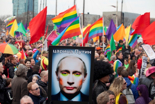 Russia anit-gay protest