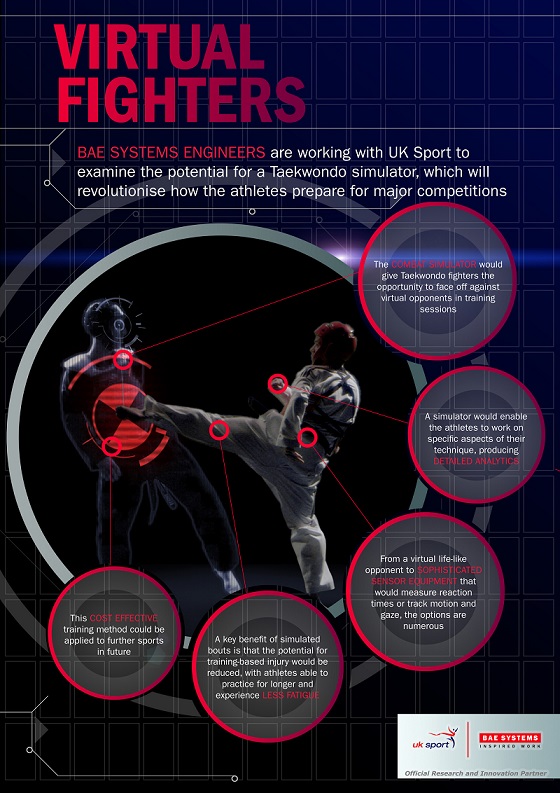 Taekwondo simulator infographic