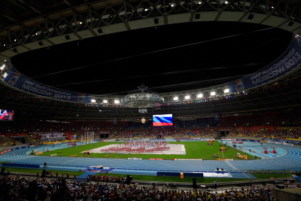 The opening ceremony of the 2013 IAAF World Championships at the