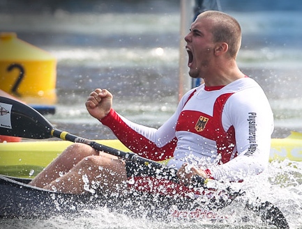 Host nation Germany have won their first gold medal at the Paracanoe Sprint World Championships in Duisburg, courtesy of Tom Kierey, who claimed the Paracanoe world title in the K1 men's 200 metre Paracanoe LTA.