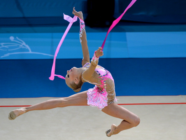 Yana Kudryavtseva secured the highest score of the Championships so far with her flawless ribbon routine