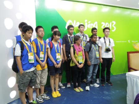 These young journalists were awarded scholarships to come and report at Nanjing