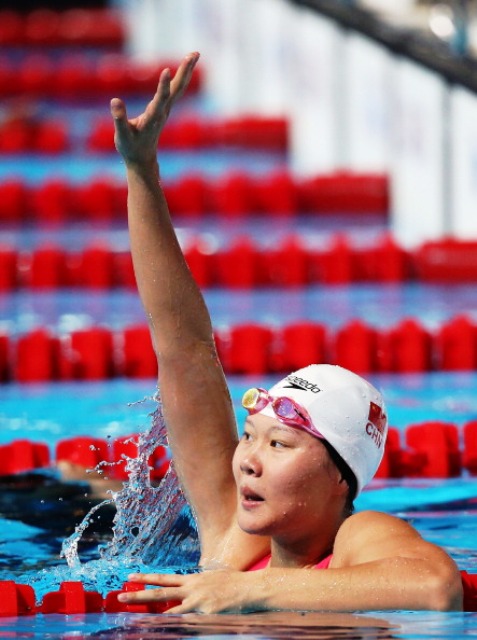 Zhao Jing reigned supreme in the womens 50m backstroke in Barcelona