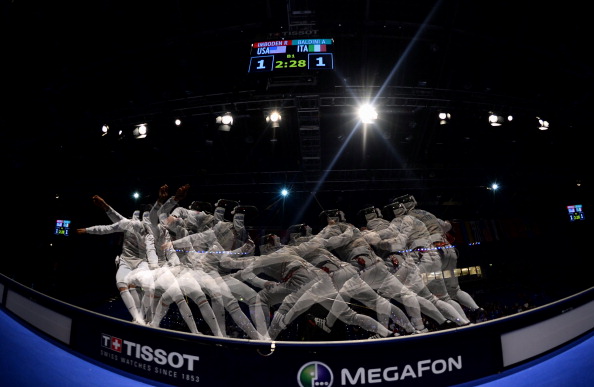 Italy won gold in the men's team foil competition