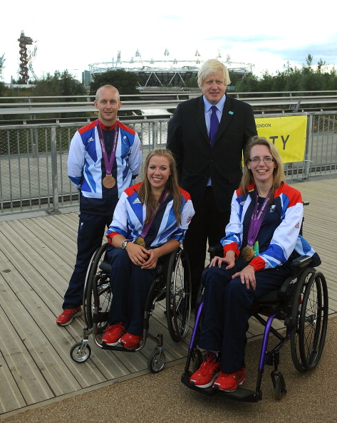 Mayor of London Boris Johnson was in attendance at the National Paralympic Day celebrations on the Queen Elizabeth Park today where he received the Order