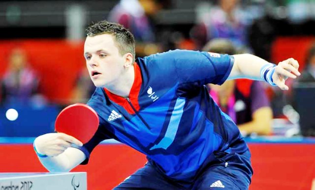 Great Britain's Aaron McKibbin came through his opening two matches in the men's class eight category undefeated