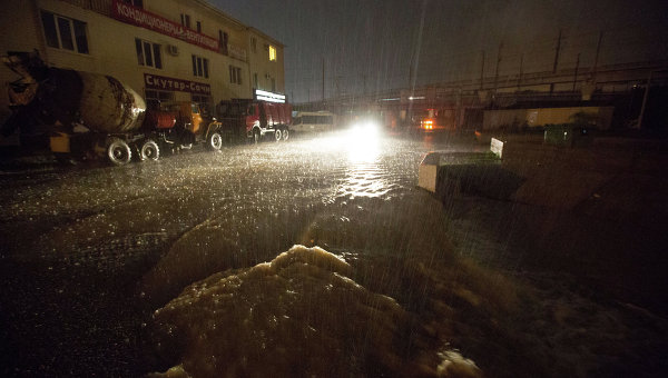 Heavy rainfall has flooded the 2014 Winter Olympic host city of Sochi in Russia