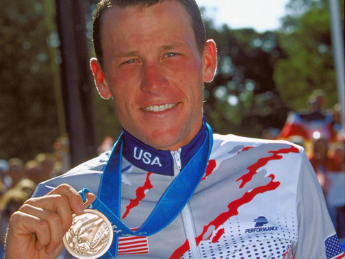 Lance Armstrong used his Twitter account to say that he had handed his Olympic bronze medal back to the USOC