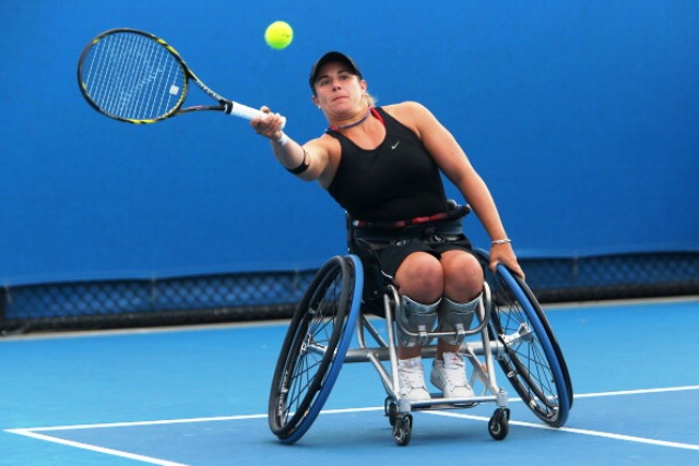Lucy Shuker missed out on making it four singles titles at Hilton Head after going down to doubles partner Jordanne Whiley