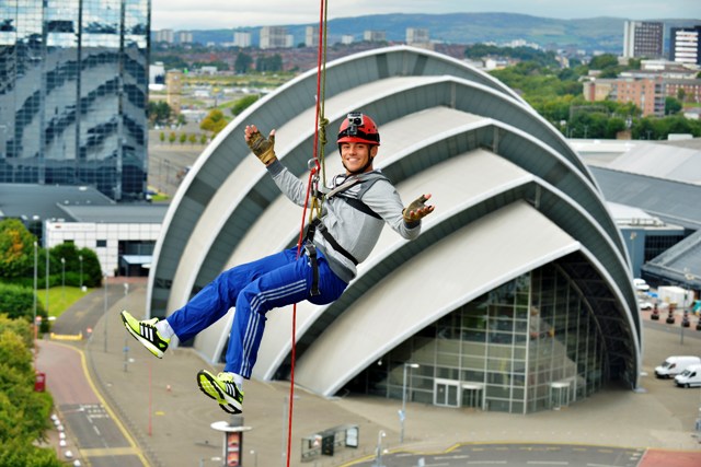 Olympic diving champion Daley gets a bird's eye view of Glasgow