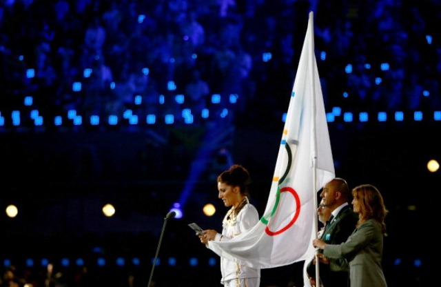 Sarah Stevenson was chosen to read out the Athlete Oath at the Opening Ceremony of London 2012