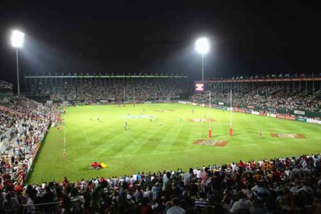 The 50,000 capacity 7he Sevens Stadium in Dubai will host next month's Dubai Rugby Sevens World Series event