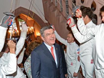 New International Olympic Committee President Thomas Bach received a heroes welcome upon his return to his hometown in Tauberbischofsheim