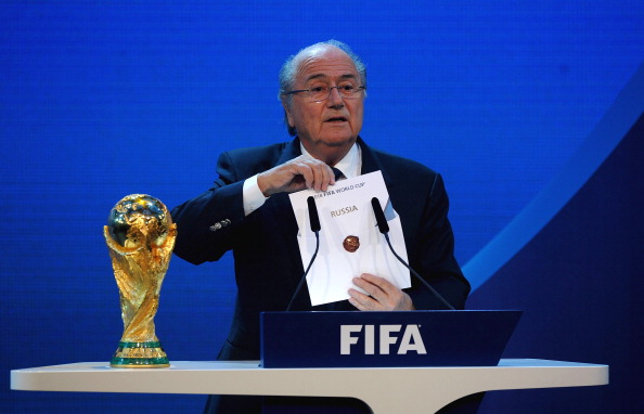 FIFA President Sepp Blatter believes that hosting the FIFA World Cup in 2018 will help Russia's bid to host matches at Euro 2020 rather than hinder