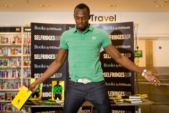 Bolt was the showman as ever as he announced his wish to compete at Glasgow 2014