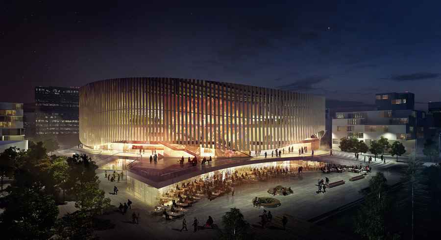 The Copenhagen Arena, expected to open in 2016, is one of Denmark's proposed venues for the 2018 Ice Hockey World Championships