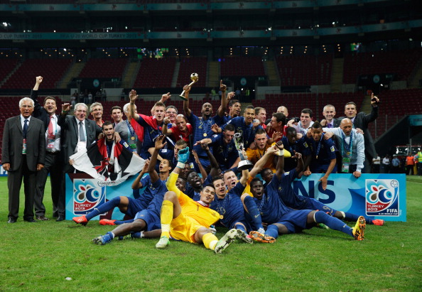 France won the Under 20 FIFA World Youth Cup earlier this year in Turkey