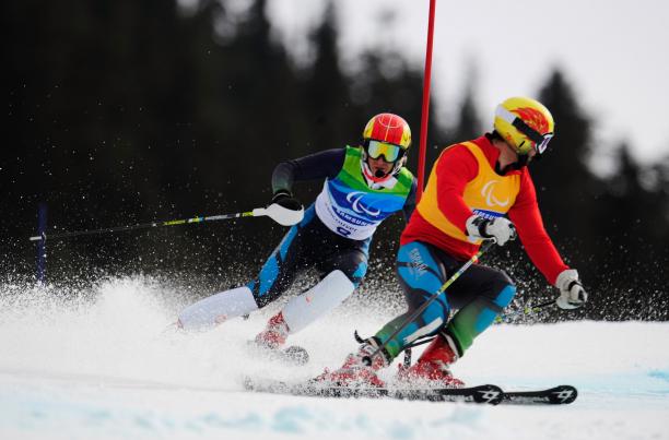 Visually impaired skier Jon Santacana faces a race against time to be fit to compete at Sochi 2014 after tearing his Achilles