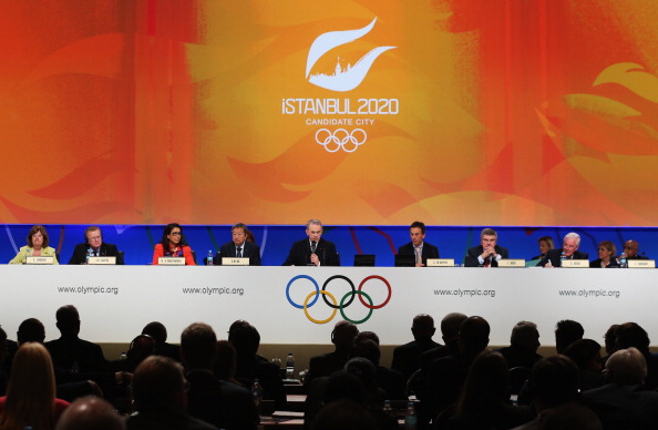 IOC President Jacques Rogge and his ruling Executive Board prepare to hear the presentation from Istanbul 2020