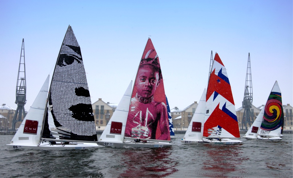 A new competition for schools called Sail Art has been launched with the help of Olympic champions Sir Ben Ainslie and Iain Percy