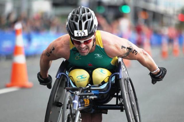 Australia's Bill Chaffey made it four world titles in five years at the Paratriathlon World Championships in London