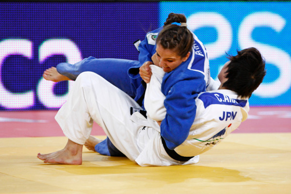 Barbara Matic of Croatia outsted her Japanese opponent in winning one of four titles for European judoko on day three