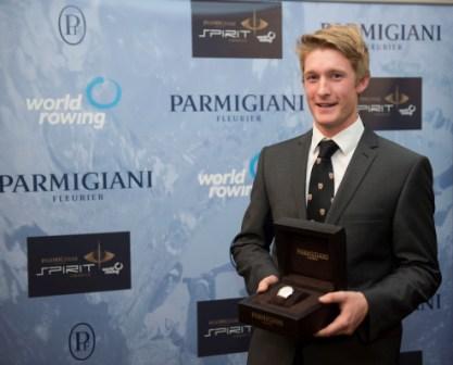 British student rower James Cook won the inaugural Parmigiani Spirit Award