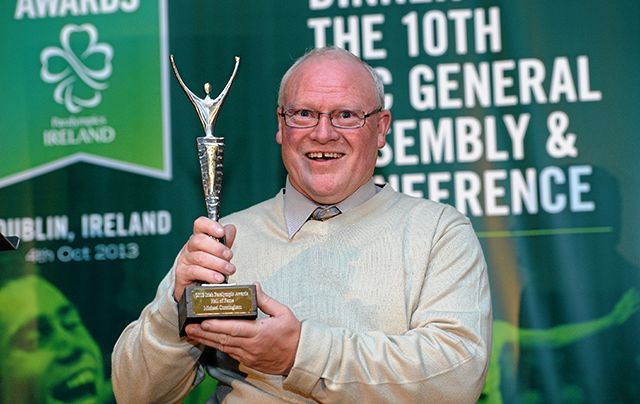 Eight-time Paralympian and 1976 javelin gold medallist Michael Cunningham has been inducted into Paralympics Ireland's Hall of Fame