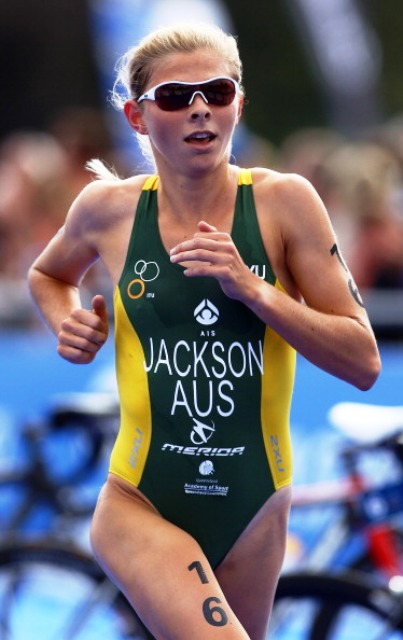 Emma Jackson capped a fine season with her first ITU World Cup win in Tongyeong