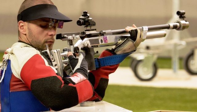 Great Britain's Matt Skelhon just missed out on an individual medal on day two at the IPC Shooting European Championships