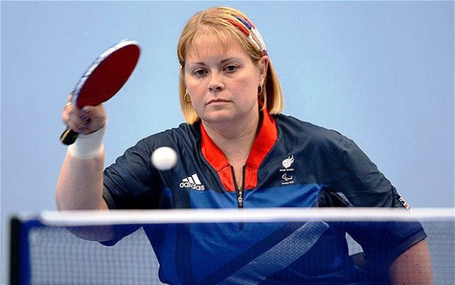 Great Britain's Sue Gilroy saw off the challenge of Slovenian Andreja Dolinar to make the semi-finals in Lignano