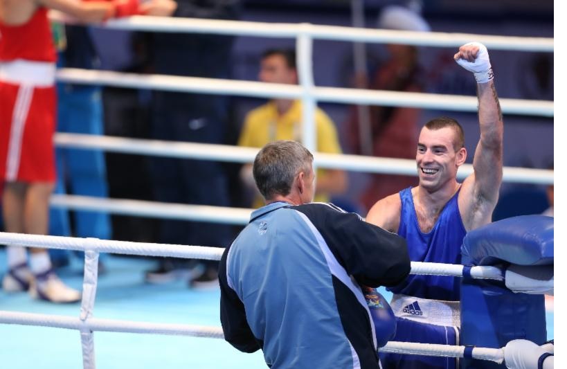 Igor Lazarev shocked the boxing world today by beating favourite Vyacheslav Kyslytsyn